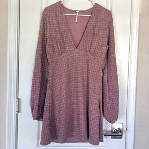 Pink free people dress